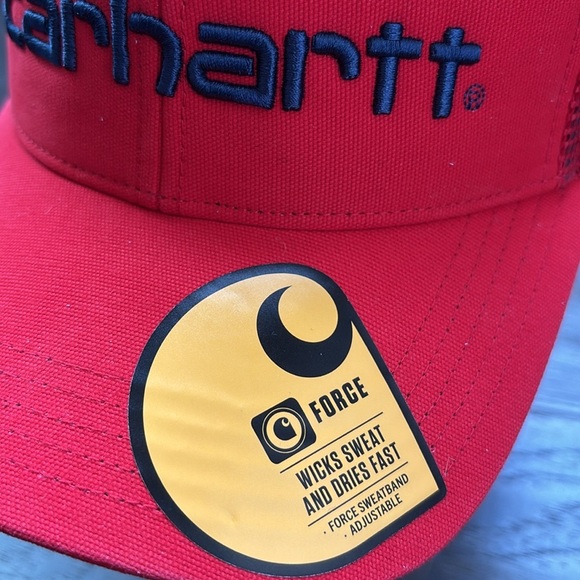 Carhartt Force Sweatband,dries fast,canvas/mesh,snap back,embroidered logo cap - Picture 2 of 8